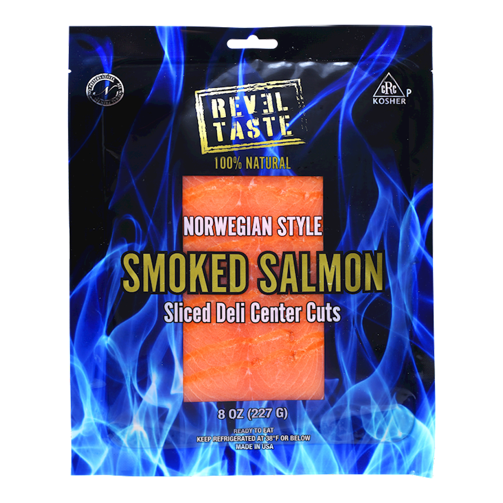 Lox – Sliced Cold Smoked Salmon – 8 oz (227 gr)